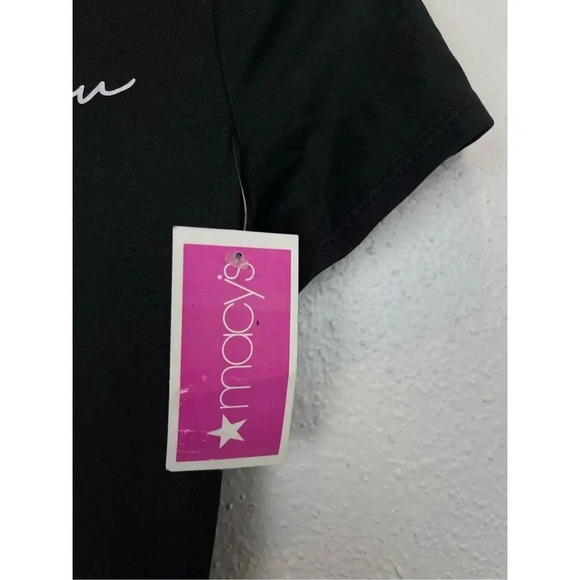 Fashion Nova Seamless Romper XS Black Biker Short Short Sleeve Zip Back Stretch - Picture 8 of 10